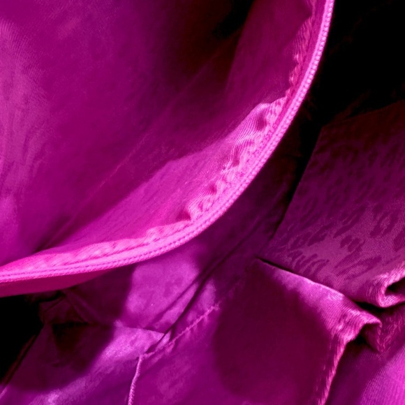 👜✨ SUSAN LUCCI Vintage 90s Gold & Brown Vegan Leather Polyester‎ Tote Bag - Picture 6 of 6